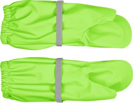 Mudderhandske med fleecefor - neongul