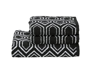 Handdoekenset DAILY SHAPES "ETHNO" (5 maten, 3 kleuren)