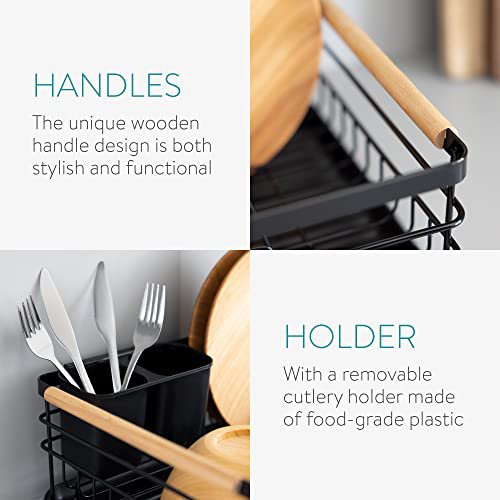 Functional Dish Rack with Removable Utensil Holder