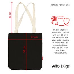 Totebags Model big bag "IF Nothing Goes Right, Go Left"