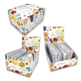 A modern, minimalist toothpick stand or display made of durable, colorful materials. Ideal for organizing and showcasing toothpicks in a stylish way.