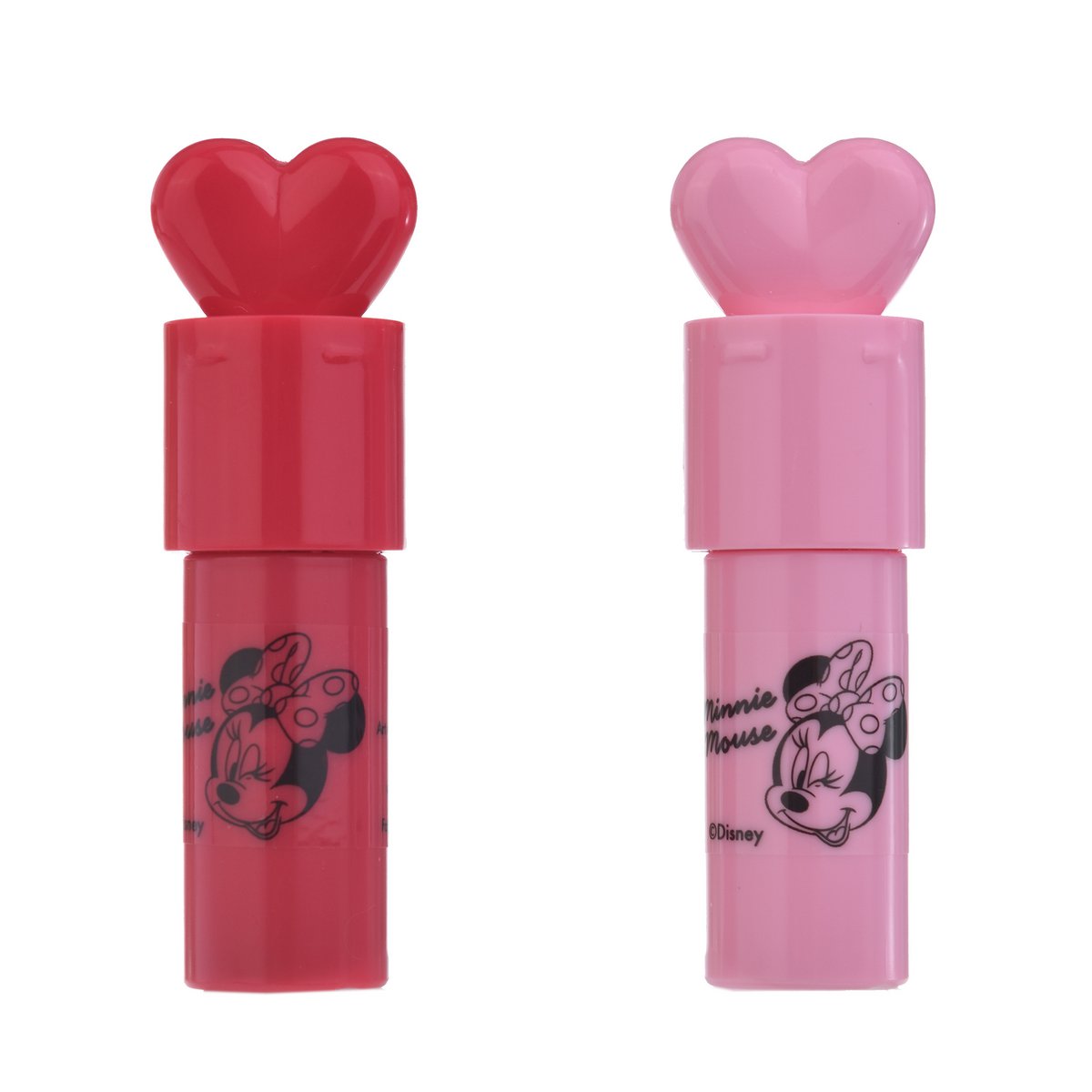 Duo Baume à Lèvres & Gloss Minnie avec Porte-clés Cœur