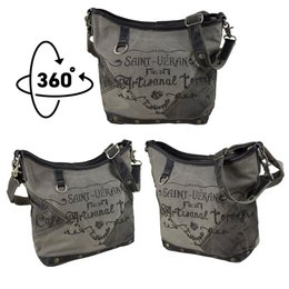 Borsa a tracolla da donna Sunsa. Borsa a tracolla in stile vintage. Borsetta in tela. piccola borsa a tracolla da donna.