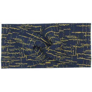 Headband Blue Yellow Ponte Jersey