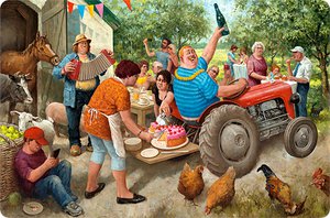 Placemat - Garden party, Marius van Dokkum