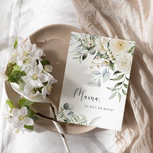 Mother's Day card A6 greeting card flowers