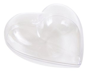 PARTIJ VAN 5 KRIMP WRAP KUNSTSTOF KRISTAL HART 80 mm