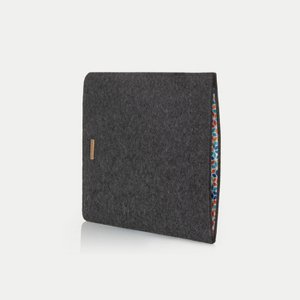 Laptop cover made of felt - anthracite - model Let