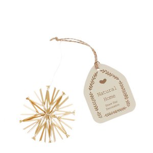 Stro-sterdecoratie (8cm)