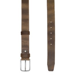 Men's Belt Brown Italian Leather - 3.5 cm Wide Casual Leather Women's Belt Or Men's Belt