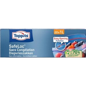 Toppits Freezer bag Safeloc 1ltr 20 pcs