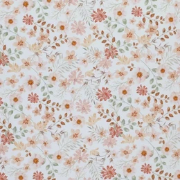 Cozy sand-colored ribbed jersey baby suit with a soft, plush texture and a comfortable hooded design.