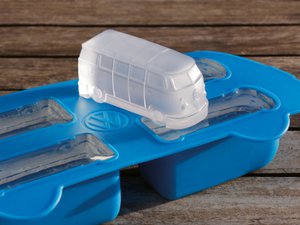 Volkswagen VW T1 Bus Siliconen Ice Cube Tray/Baking/Praline -vorm - Blauw