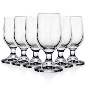 Schotenglazen glas op been 20 ml 6 pc's