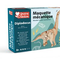 WOODEN MODEL 3D MECHANICAL DIPLODOCUS