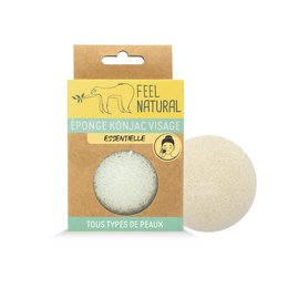  A natural konjac sponge for gentle exfoliation. Made from 100% natural konjac plant, this round, soft sponge helps cleanse and purify the skin.