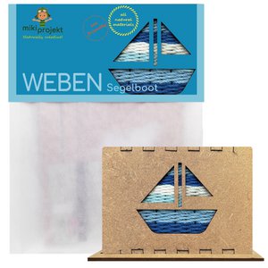 Bastelset Segelboot weben