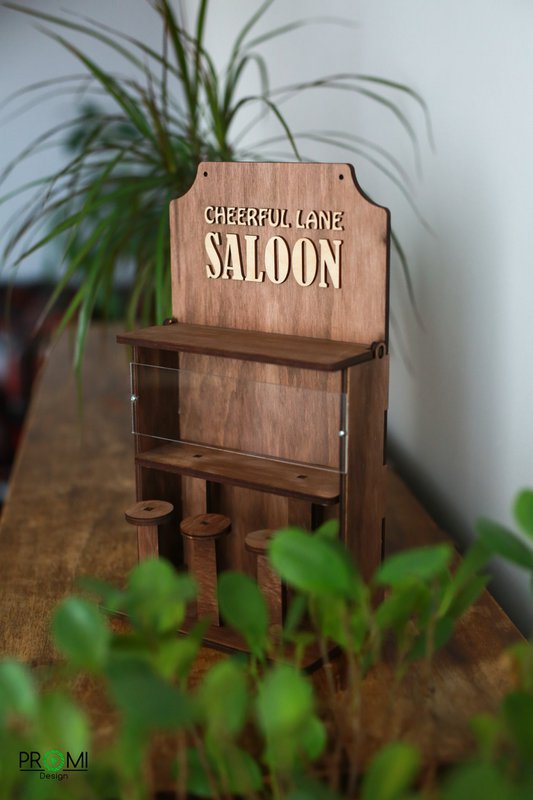 Mangeoire à oiseaux en bois « Saloon », décor élégant de jardin et de balcon, cadeau pour les amoureux des oiseaux