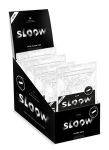 SLOOW Sigarettenfilters Hersluitbaar zakje met ritssluiting à 1000 stuks Slank formaat 6 mm diameter