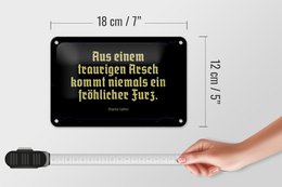 Tin sign saying 18x12cm from a sad ass comes decoration