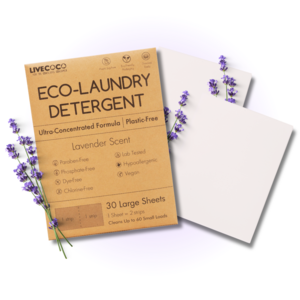 Eco-Laundry Detergent Sheets (60 Loads-Lavender Scent)