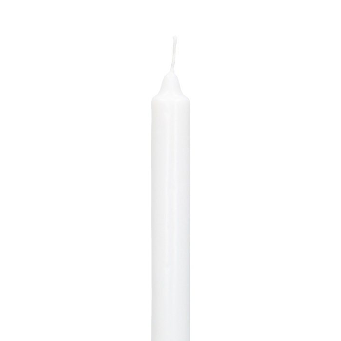 set van 8 dinerkaarsen XL wit