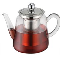 Teekanne aus Borosilikatglas mit Teefilter 1,5 L