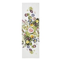 Linen table runner - Flower Garden