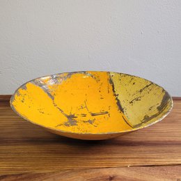 Grande ciotola "Leo" Ø 38 cm fatta di barili di petrolio riciclati Upcycling | colori diversi