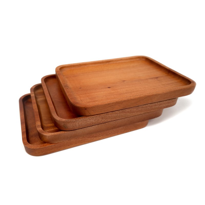 Handmade Tableware - Appetizer Serving Tray 26x20 cm - Eco-friendly - Khaya Wood