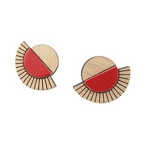 AZTEQUE rode oorbellen