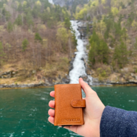 Lundholm pasjeshouder heren uitschuifbaar - met muntvak, briefgeld - leren pasjeshouder uitschuifbaar creditcardhouder heren