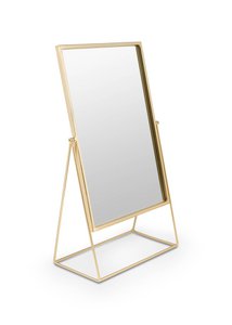 Mirror Rectangular on Stand Gold 26.5x42.7x14cm