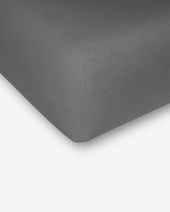 Musselin-Spannbettlaken "Eliane" • Anthrazit