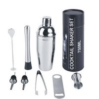 COCKTAIL SET 9 STAINLESS STEEL 10X10X26 SILVER RC210719