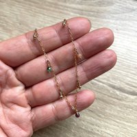 Serena Gold Plated Tourmaline Necklace