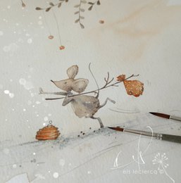 Wenskaart KERST – Slee
