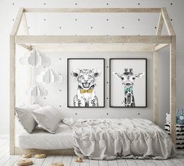 Lion Nursery plakat butterfly