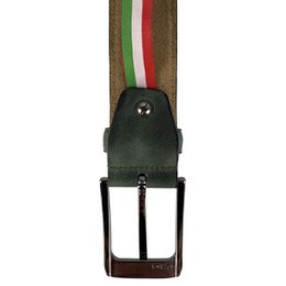 Cintura in pelle monogramma | Genuina pelle | Cintura maschile e signore | 3,5 cm | 8 colori