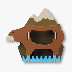 Kindergarderobe Dicke Tiere - Bär