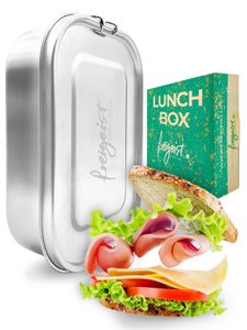 Lunchbox aus Edelstahl | edelstahl, Bruchfest, auslaufsicher | 800 ml
