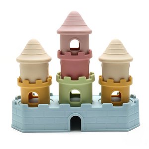 Silicone Stacking Castle Block Set Montessori Toys