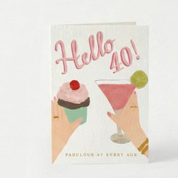 Hello 40! Greeting Card