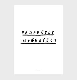 Quote Wall Art Print | Perfectly imperfect