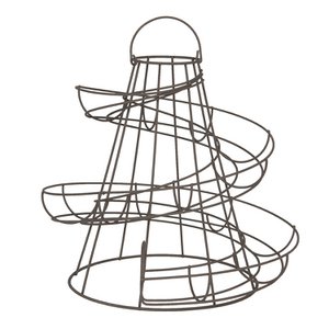 Eierhalter 33x33x35 cm schwarzer Eiseneiskorb