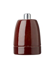 PORCELÆNSFATNING P7 E27 KERAMIK BRUN