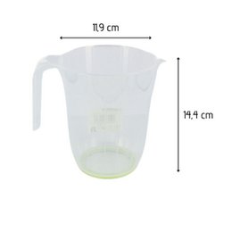 Set de 100 poches à douilles professionnelles jetables 50 cm et Verre doseur transparent en plastique 1 litre FM Professional