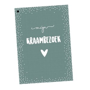 Mutterschaftsbesuchskarte 25 Pers. - Grün