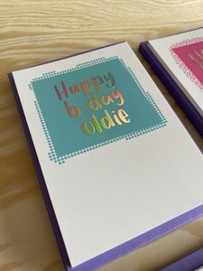 Card Happy B-Day Oldie