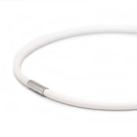Rubber chain, 1 line, Opaque White